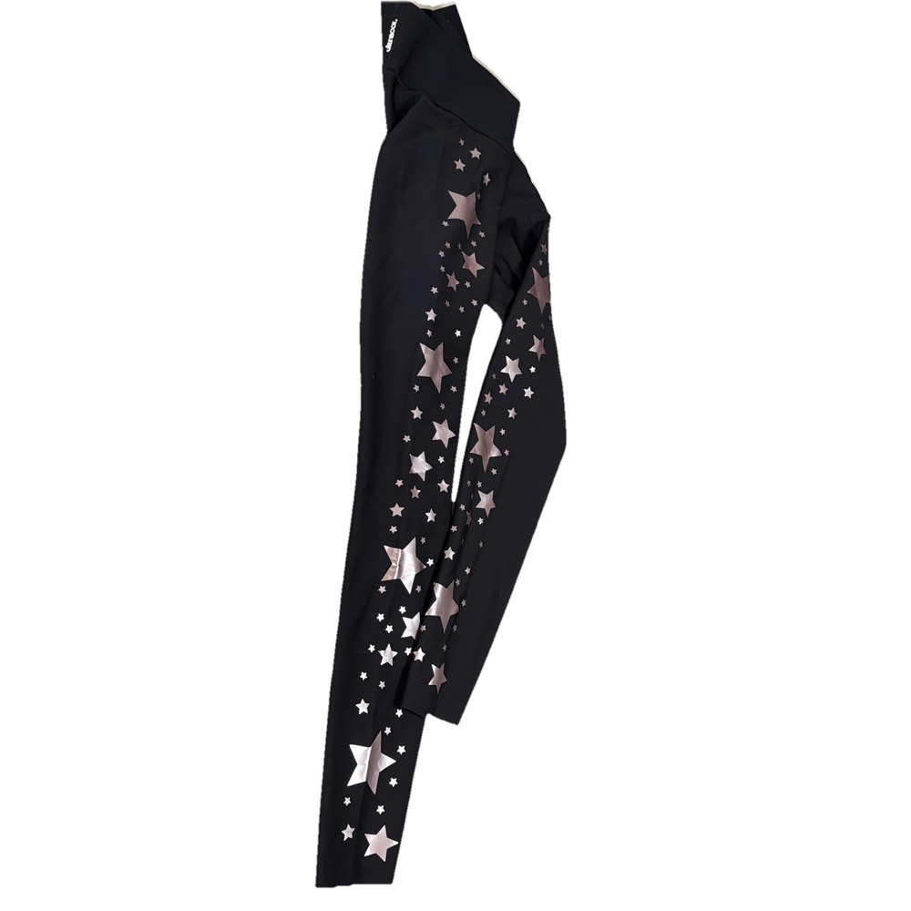 Celestial Ultracor Women's Black Walk of Fame Ultra High Star Leggings Sz Xs Gym